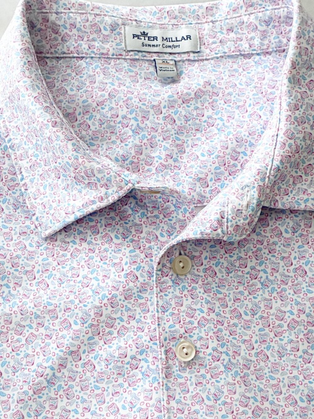 Peter Millar Summer Comfort "Dazed and Transfused" Performance Jersey Polo Shirt